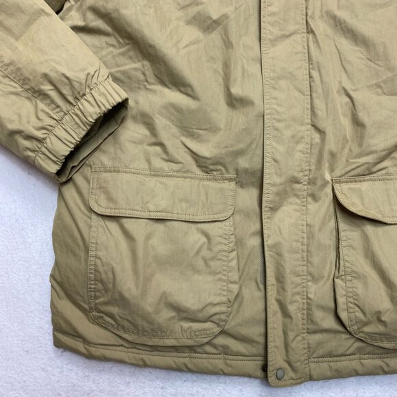 LL Bean Jacket Mens L Reg Olive Green Parka Goose Down Puffer Coat - Picture 5 of 15